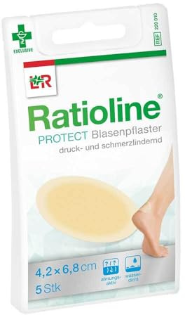 RATIOLINE protect Blasenpflaster 4,2x6,8 cm 5 St