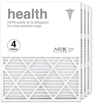 AIRx Filters 24x30x1 Air Filter MERV 13 Pleated HVAC AC Furnace Air Filter, Health 4-Pack Made in the USA