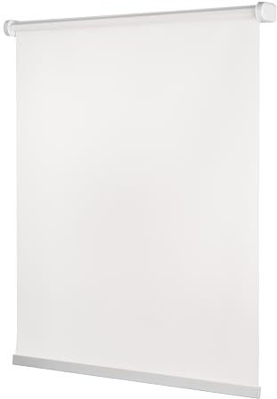 Ventanara® Rollo ohne Bohren schnurlos Springrollo inklusive Klemmträgern (Weiss (tageslicht), 100 x 150 cm)