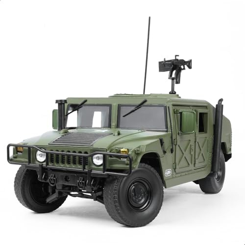 NUOTIE 1/18 Hummer H1 Modellauto Metall Druckguss Militär Schwerlastfahrzeug Wüste Sturm Operation Truck Taktisches Transportfahrzeug