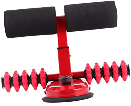 BELLIFFY Suction Cup Sit-up Assist Device Für Zuhause Verstellbare Doppelstange Für Bauchtraining Rutschfest Geeignet Für Glatten Böden Kompakt Und Leicht Zu Verstauen