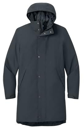 SPORT-TEK Unisex Waterproof Insulated Sideline Parka | Warm Zip Up Jacket for Men & Women, Longer Length, Adjustable Hood