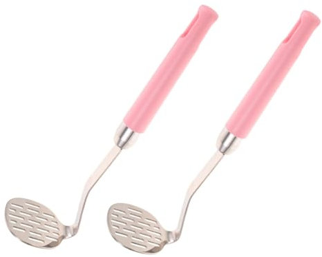 ULTECHNOVO 2piezas Machacador De Patatas Manual Inoxidable Utensilio Práctico Para Verduras y Frutas Herramienta De Cocina