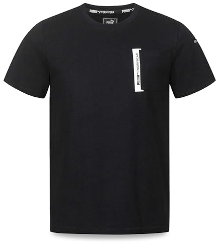 PUMA Workwear Advanced Collection - T-shirts pour hommes - Poche sur la poitrine et compartiment utilitaire sur l'épaule - En tissu résistant et respirant - Pour le travail manuel et la logistique
