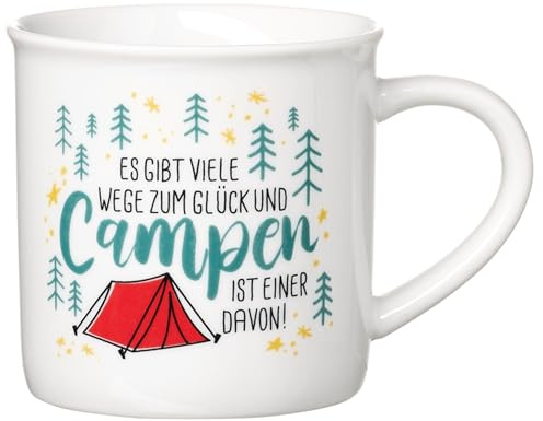 Ritzenhoff & Breker Kaffeebecher Camping - Es gibt viele Wege zum Glück, 360 ml