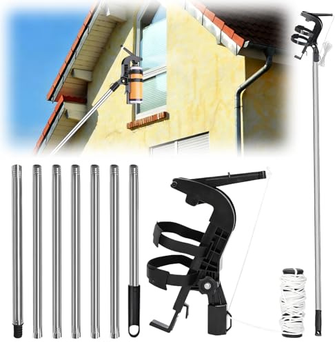 Sprühdosen Verlängerung Adapter, Wespenspray Verlängerungsstangen Adapter Mit Sprühdosenhalter und 2.8m Teleskopstange, Einstellbarer Winkel Sprühstange Für Wespenschaum/Wespen Power Spray