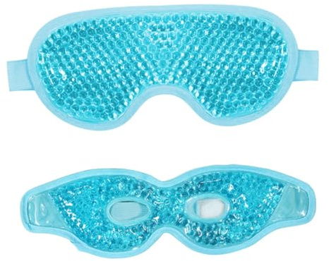 Cabilock 2 Stück Kühlende Augenkühlbeutel Wiederverwendbare Augenpads gegen Augenringe und Schwellungen Augenkältemasken für Sommer und Reise Lindern Augenmüdigkeit und Trockene Augen