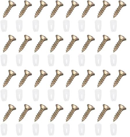 QUARKZMAN 50Pcs 4.8x10mm Insertos De Bisagra De Plástico M4 Blanco