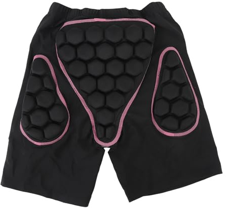 Bediffer Pantaloncini Imbottiti Protettivi per L'anca 3D Pantaloni da Sci per Donna, Protezione per L'anca in Spugna Ammortizzante per Sci, e attività All'aperto (L)