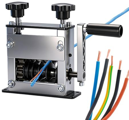 Wire Stripper Machine - 0.04-0.67inch Double Mode Adjustable Automatic 6-Hole - Wire Cable Peeler Machine - for Adults Enthusiasts Beginners Workers Electrician