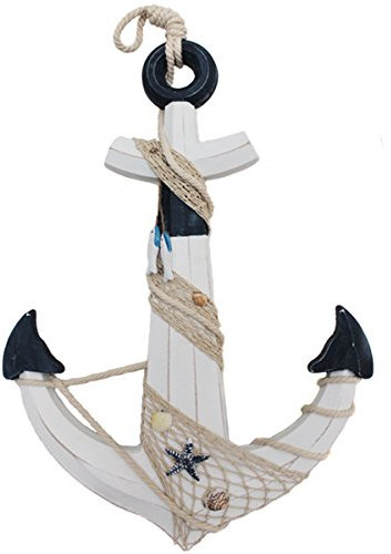 XL Deko Ancora in Legno Anticato Maritime Deko