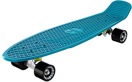 Ridge Skateboards Organics 27 Cruiser Nickel Board, 69cm, EU-hergestelltes Skateboard, Komplett
