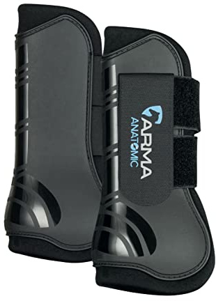 Shires Arma Tendon Boots - Black/Black Full