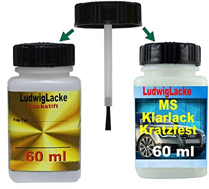 LudwigLacke Lackstift Set Mercedes Calcitweiss 650 Bj.05-12