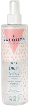 VALQUER Acondicionador Infantil Bifásico Zero Sin Aclarado en Spray | Facilita el Desenredo, Aporta Suavidad y Brillo Natural | Niños +3 Años | Vegano | 300 ml
