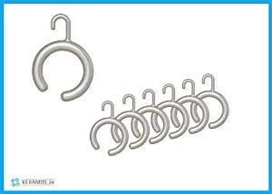 KS Handel 24 14 x DUSCHVORHANGRINGE OFFEN BARRIEREFREI Silber MATT MIT Haken FÜR DUSCHVORHANG DUSCHVORHANGSTANGE! Shower Curtain Rings!