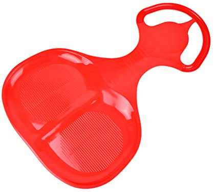 MARMAT Schneerutscher Porutscher Kinder Schneeflitzer Schlitten Tutschteller Rodel Groß (Rot)