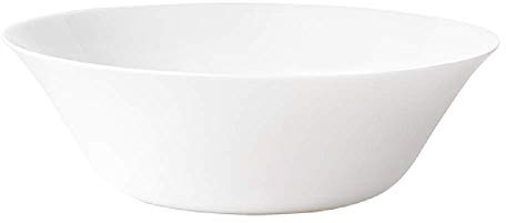 Bormioli Rocco White Moon Salatschüssel, Glas, 25,4 cm Durchmesser, 1 Stück, 480200F77321990