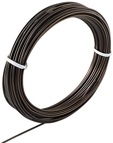 Wazakura Japanese Bonsai Training Wire, Brown Anodized Coating Aluminum Made in Japan 150g (Brown, 2mm)