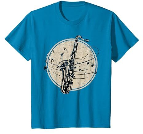 Jazz Notes De Musique Saxophoniste Saxo Saxophone T-Shirt