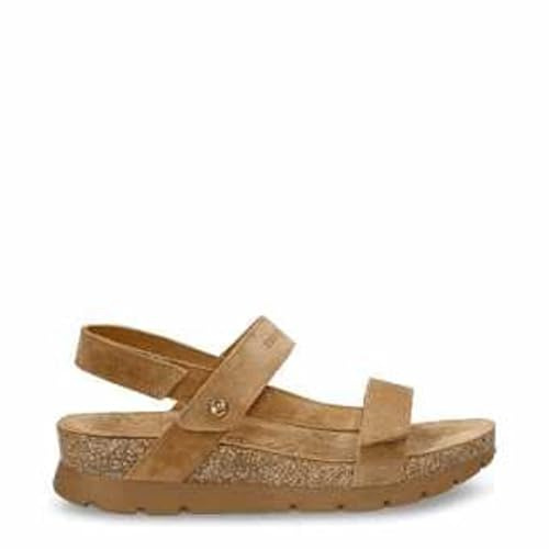 Panama Jack Sandalias planas Selma para mujer, Cuero B10, 40 EU