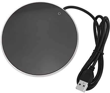 3 Levels Temperature Smart USB Heating Coaster Coffee, Tea & Appliances Beverage Warmers (Silver)