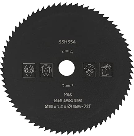 Hoja de Sierra Circular HSS Leftwei, 85 Mm * 10 Mm 72T, Corte Rápido y Preciso en Madera, Metal, Plástico, Aluminio