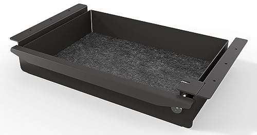 KRIEG Unterbau Büro Schubladenbox Schwarz I Untertisch Schreibtischschublade I Unterbauschubladen Schreibtisch aus Metall