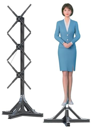 Pubblicità 3D Ologramma Fan 50CM 3D Ologramma Proiettore 1X3 Video Parete per Dimensione Umana Ologramma 3D LED Fan Display