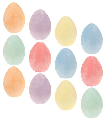 VICASKY Uova Di Gesso Pasquali 12 Pezzi Pennarelli A Forma Di Uova Lavabili Non-per Bambini Aule Darte