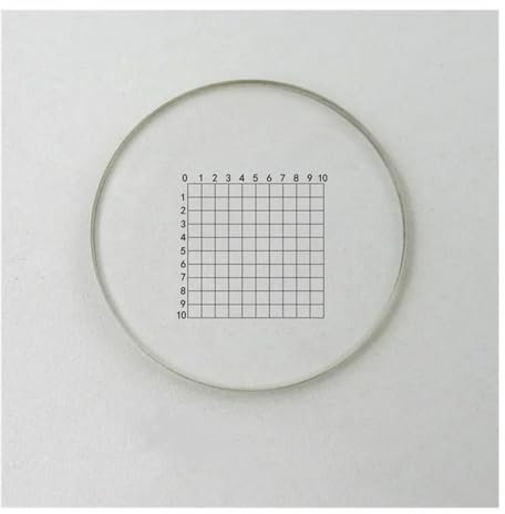 Zubehör für Labormikroskope Mikroskop-Okularmikrometer, 0,01 mm, 0,5 mm, 0,1 mm, Zielgitter, Kreuztisch-Kalibrierungsmikrometer for Zielmikroskope(C5)