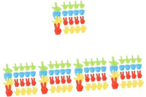 VILLCASE 5 Sätze Radierstift-set Bleistiftanhänger Klebrige Hände Würfel Erasers for Radiergummi Radiergummis Für Die Fingermodellierung Kindergarten-radiergummis 20 Stücke * 5