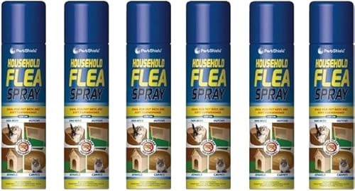 MIXEL Flea Spray, Tick And Flea Repellent Spray For Dogs And Cat, Dual Action Formula, Long-Lasting Effectiveness, Comprehensive Protection, (PACK OF 6, 200ml)
