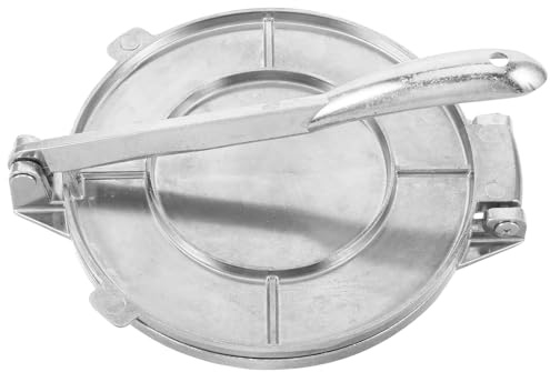 Healeved Prensa Manual para Tortillas de Metal 16 Cm, Herramienta Antideslizante para Masa de Empanadillas y Bolas de Masa Hervida, Máquina Doméstica Versátil para Cocina Casera