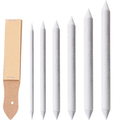 Abaodam Herramienta de Dibujo Artístico Sacapuntas para Lápices de Dibujo 7 Bloques de Papel de Lija Fácil de Usar y Almacenar, Adecuado para Bocetos Profesionales