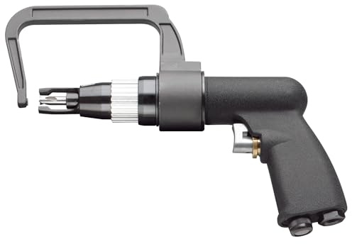 Rodcraft RC6453 Druckluft Schweißpunktbohrer, 8 mm (Modell 78F), für Fräser 47 mm Länge, inkl. Gegenhalter (drehbar, abnehmbar)