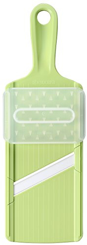 Kyocera Mandoline Japonaise Slicer Cuisine Lame Céramic avec Protége Doigt - Couleur Verte
