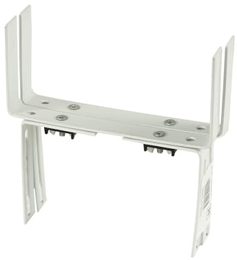 Halter in H - Form für Blumenkasten Balkonkastenhalter, Farbe:weiß
