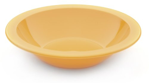Harfield 17.3cm Polycarbonate Narrow Rimmed Bowl Yellow (Pack of 4)