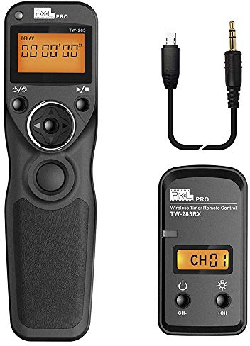 Wireless Remote Commander Shutter Release Cable Timer Pixel TW-283 S2 Wired Shutter Release Cable for Sony Alpha a7, a77II, a7R,a7RII, a7S, a5100, a6000
