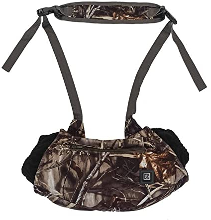 Handwärmer, Beheizbarer Handmuff 3 Gang Elektrische Heizhandschuhe mit verstellbarer Hüftgurt Handwärmerbeutel USB Aufladung Fleece Futter Handwärmer für Outdoor Jagd Reiten Camping, Super Warmer