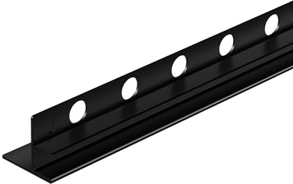 Balneo Glasprofil Gefälleprofil, Edelstahl AISI 304, 120 cm, links, Schwarz | Edelstahl AISI 304, Anschluss an Glas, für bodengleiche Duschen, kürzbar, Länge 120 cm, 2 J. Garantie