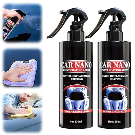 Nano Car Spray, 2024 New Nano Auto Kratzerentfernungsspray, Car Nano Kratzer Spray, Auto-Schutzlack-Spray, High Protection Fast Coated Car Nano Spray, Car Coating Spray (2 Stück, 250ML)