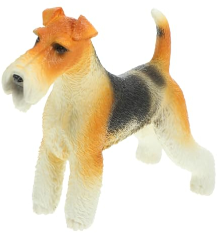 WOONEKY Kunststoff Hundemodell Feine Details Simulate Hundestatue Dekorative Hundefigur Für Heim Und Außendekoration Schreibtisch Nachttisch Platz Sparen Ornament Geschenk