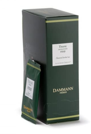 Dammann Frères® | Tisana Fiji Arancia Zenzero | Infuso Aroma Citronella Limetta Zenzero - 24 Filtri | Miscela Agrumi Zenzero Mela Singole Bustine Senza Caffeina