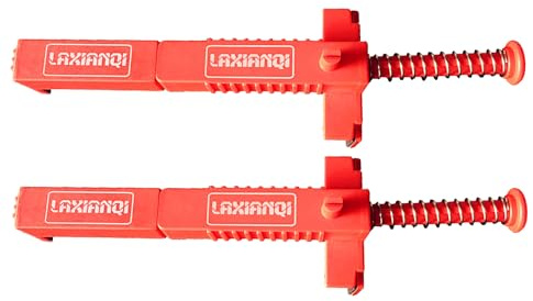 NOLOWY 2 x Ziegelschnur-Clips, 15 - 18 cm, Klemmen, Ziegelschnur zum Positionieren von Maurern, Abziehern, Schnurspannern