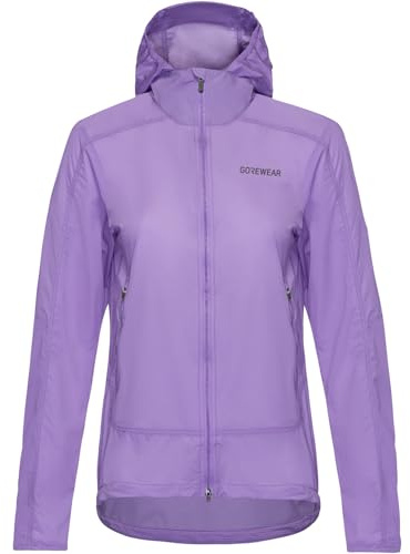 GORE WEAR Damen Fernflow Windbreaker Mit Kapuze Jacke, Scrub Purple, L EU