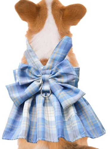 Harnais pour Chien avec nœud Papillon, Harnais Confortable et élégant avec nœud pour Chien