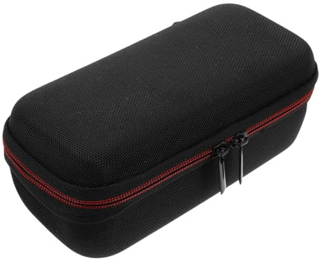 Warmhm Custodia Protettiva in Eva per Altoparlanti Portatili e Apparecchiature Audio, Grande Capacità, Tasche a Rete Interne, Facile da Trasportare per Attività All'aperto