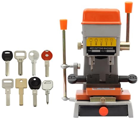 GMBAYUE Cutter Cutting Machine, Drilling Grooving Machine, Vertical Key Machine, Key Making Machine, Locksmith Tools for Cylindrical, Multi-lock Keys